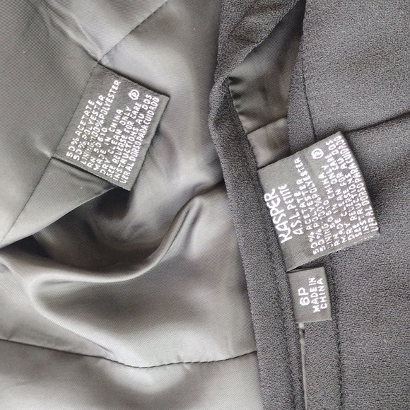 Kasper Black Blazer and Skirt Set Size 6 Petite - Picture 13 of 17